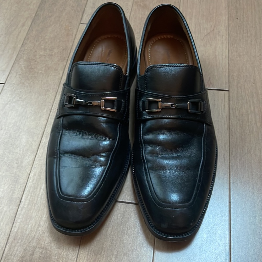Johnson&Murphy men’s black leather shoes. Sz.9.5